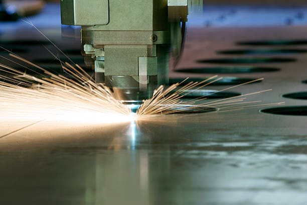 CNC laser metal cutting